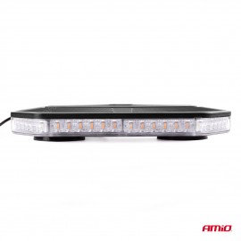 Amio - ΦΑΡΟΣ/ΜΠΑΡΑ 12>24V 48SMD LED ΠΟΡΤΟΚΑΛΙ ΜΕ ΦΙΣ ΑΝΑΠΤΗΡΑ & ΜΑΓΝΗΤΙΚΗ ΒΑΣΗ 293x171x46mm​ -1 ΤΕΜ. (02920/AM) Φάροι LED americat.gr