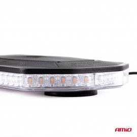 Amio - ΦΑΡΟΣ/ΜΠΑΡΑ 12>24V 48SMD LED ΠΟΡΤΟΚΑΛΙ ΜΕ ΦΙΣ ΑΝΑΠΤΗΡΑ & ΜΑΓΝΗΤΙΚΗ ΒΑΣΗ 293x171x46mm​ -1 ΤΕΜ. (02920/AM) Φάροι LED americat.gr
