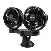 Amio - ΑΝΕΜΙΣΤΗΡΑΣ ΔΙΠΛΟΣ 24V 2χ4''(10,8cm) ΜΕ ΦΙΣ ΑΝΑΠΤΗΡΑ 2 ΤΑΧΥΤΗΤΩΝ ΜΕ ΒΕΝΤΟΥΖΑ PRO SERIES - 1 ΤΕΜ. (03011/AM) Ανεμιστήρες Θερμαντικά americat.gr