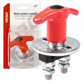 Amio - ΚΕΝΤΡΙΚΟΣ ΔΙΑΚΟΠΤΗΣ ΜΠΑΤΑΡΙΑΣ ΓΕΝΙΚΟΥ ΡΕΥΑΜΤΟΣ 12/24V 200A (KILLER SWITCH) - 1 ΤΕΜ. (03024/AM) Διακόπτες Ρελέ americat.gr