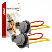 Amio - ΦΙΣΑ 12/24V ΓΙΑ ΛΑΜΠΕΣ T15/W5W/W16W ME ΚΑΛΩΔΙΟ - 2 ΤΕΜ. (03049/AM) Βασεις - Φίσες americat.gr