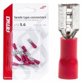 Amio - ΦΙΣΑΚΙΑ ΘΗΛΥΚΑ ΚΟΚΚΙΝΑ FDD1 1,25-187 /10A/ 5,6mm ΑΜΟ - 10 ΤΕΜ. (03061/AM) Διάφορες Πριζες και Φις americat.gr