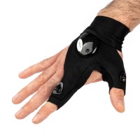 Amio - ΓΑΝΤΙΑ ΧΕΙΡΟΣ ΓΙΑ 2 ΔΑΧΤΥΛΑ ΜΕ 2 LED ΕΛΑΣΤΙΚΑ ΑΔΙΑΒΡΟΧΑ ΣΕ ΜΑΥΡΟ ΧΡΩΜΑ - 2 TEM. (03107/AM) Γάντια Εργασίας americat.gr