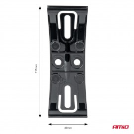 Amio - ΒΑΣΕΙΣ ΣΤΗΡΙΞΗΣ ΠΙΝΑΚΙΔΑΣ ΣΕ ΜΑΥΡΟ ΧΡΩΜΑ - 2 Τεμ. (03181/AM) Πινακίδες και Σήμανση americat.gr