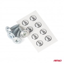 Amio - ΒΑΣΕΙΣ ΣΤΗΡΙΞΗΣ ΠΙΝΑΚΙΔΑΣ ΣΕ ΜΑΥΡΟ ΧΡΩΜΑ - 2 Τεμ. (03181/AM) Πινακίδες και Σήμανση americat.gr