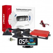 Amio - ΣΥΣΤΗΜΑ ΠΑΡΚΑΡΙΣΜΑΤΟΣ TRUCK (ΦΟΡΤΗΓΟΥ)12V ΜΕ 4 ΑΙΣΘΗΤΗΡΕΣ (ΜΑΥΡΟ) 19mm BUZZER & ΟΘΟΝΗ LED 3D - 1 ΤΕΜ. (03189/AM) Αισθητήρες παρκαρίσματος οπισθοπορείας και εμπρός americat.gr