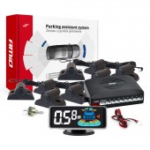 Amio - ΣΥΣΤΗΜΑ ΠΑΡΚΑΡΙΣΜΑΤΟΣ TRUCK/ΦΟΡΤΗΓΟΥ 12V ΜΕ 8 ΑΙΣΘΗΤΗΡΕΣ ΣΕ ΜΑΥΡΟ ΧΡΩΜΑ 19 mm ΚΑΙ ΟΘΟΝΗ ΨΗΦΙΑΚΗ 3D LED - 1 ΤΕΜ. (03195/AM) Αισθητήρες παρκαρίσματος οπισθοπορείας και εμπρός americat.gr