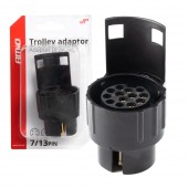 Amio - ΑΝΤΑΠΤΟΡΑΣ ΚΟΤΣΑΔΟΡΟΥ 7>13 ΤΡΥΠΕΣ ΘΗΛΥΚΟ - 1 TEM. (03211/AM) Καλωδίωση Τρέιλερ americat.gr