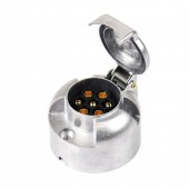 Amio - ΠΡΙΖΑ ΚΟΤΣΑΔΟΡΟΥ ΑΛΟΥΜΙΝΙΟΥ 7ΦΙΣ ΘΗΛΥΚΗ ΜΕ ΚΑΠΑΚΙ - 1 TEM. (03217/AM) Καλωδίωση Τρέιλερ americat.gr