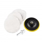 Amio - ΣΦΟΥΓΓΑΡΙΑ ΓΥΑΛΙΣΜΑΤΟΣ VELCRO ΜΕ ΔΙΣΚΟ ΤΡΙΒΕΙΟΥ ΓΙΑ ΔΡΑΠΑΝΑ 125mm ΚΑΙ ΑΝΤΑΠΤΟΡΑΣ Μ14 - 3 TEM. (03236/AM) Σφουγγάρια americat.gr