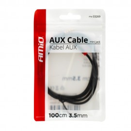 Amio - ΚΑΛΩΔΙΟ ΣΥΝΔΕΣΗΣ AUX MINI JACK>JACK 3,5mm 100cm - 1 TEM. (03269/AM) Καλώδια americat.gr