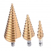 Amio - ΤΡΥΠΑΝΙΑ ΚΩΝΙΚΑ ΤΙΤΑΝΙΟΥ (HSS) 4-12mm/4-20mm/4-32mm - 3 TEM. (03271/AM) Εργαλεία americat.gr