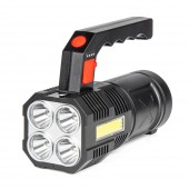 Amio - ΦΑΚΟΣ ΧΕΙΡΟΣ 4LED+1COB 1.200mAh 300lm microUSB ΕΠΑΝΑΦΟΡΤΙΖΟΜΕΝΟΣ - 1 TEM. (03273/AM) Φακοί americat.gr