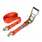 Amio - ΙΜΑΝΤΑΣ ΔΕΣΙΜΑΤΟΣ ΜΕ ΚΑΣΤΑΝΙΑ ΚΑΙ ΜΕΤΑΛΛΙΚΟΥΣ ΓΑΝΤΖΟΥΣ 6m/50mm 5000kg ΚΟΚΚΙΝΟ - 1 τεμ. (03298/AM) Ιμάντες Πρόσδεσης americat.gr