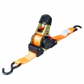 Amio - ΙΜΑΝΤΑΣ ΔΕΣΙΜΑΤΟΣ ΜΕ ΚΑΣΤΑΝΙΑ ΚΑΙ ΔΙΠΛΟ ΓΑΝΤΖΟ ΜΕ ΑΥΤΟΜΑΤΗ ΕΠΙΣΤΡΟΦΗ (3.8x400cm) ΠΟΡΤΟΚΑΛΙ 1000/500kg - 1 Τεμ. (03320/AM) Ιμάντες Πρόσδεσης americat.gr