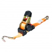 Amio - ΙΜΑΝΤΑΣ ΔΕΣΙΜΑΤΟΣ ΜΕ ΚΑΣΤΑΝΙΑ ΚΑΙ ΔΙΠΛΟ ΓΑΝΤΖΟ ΜΕ ΑΥΤΟΜΑΤΗ ΕΠΙΣΤΡΟΦΗ (3.8x400cm) ΠΟΡΤΟΚΑΛΙ 1000/500kg J-Type - 1 Τεμ. (03321/AM) Ιμάντες Πρόσδεσης americat.gr