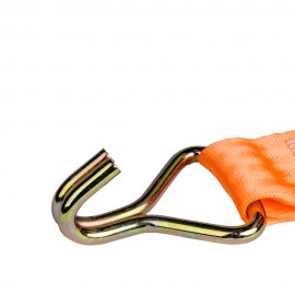 Amio - ΙΜΑΝΤΑΣ ΔΕΣΙΜΑΤΟΣ ΜΕ ΚΑΣΤΑΝΙΑ ΚΑΙ ΔΙΠΛΟ ΓΑΝΤΖΟ ΜΕ ΑΥΤΟΜΑΤΗ ΕΠΙΣΤΡΟΦΗ (3.8x400cm) ΠΟΡΤΟΚΑΛΙ 1000/500kg J-Type - 1 Τεμ. (03321/AM) Ιμάντες Πρόσδεσης americat.gr