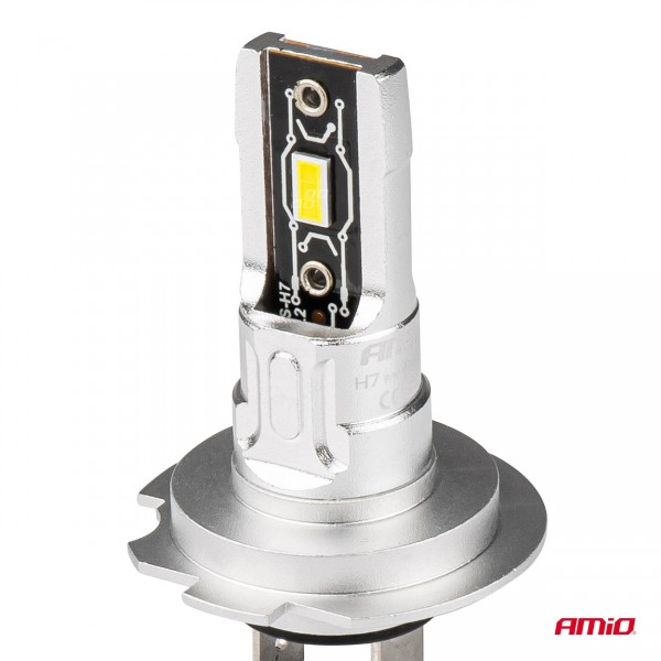 Amio - ΛΑΜΠΕΣ LED H7 H-SERIES 12>24V 50W 6500K 2225lm +200% CSP LED - 2 TEM. (03332/AM) Λάμπες americat.gr