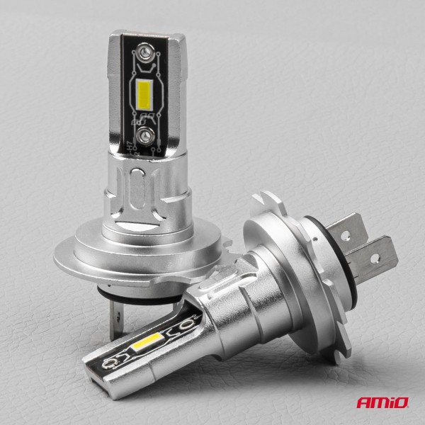 Amio - ΛΑΜΠΕΣ LED H7 H-SERIES 12>24V 50W 6500K 2225lm +200% CSP LED - 2 TEM. (03332/AM) Λάμπες americat.gr