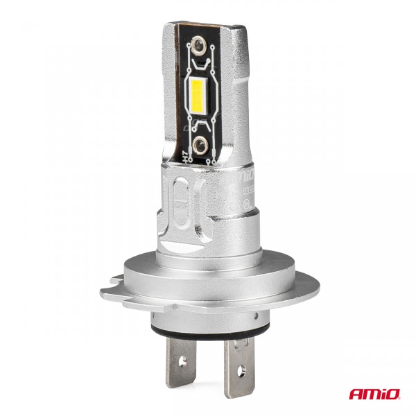 Amio - ΛΑΜΠΕΣ LED H7 H-SERIES 12>24V 50W 6500K 2225lm +200% CSP LED - 2 TEM. (03332/AM) Λάμπες americat.gr