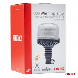 Amio - ΦΑΡΟΣ DIAMONT W25P ΜΕ ΛΕΥΚΟ ΚΑΠΑΚΙ 12/24V 24xSMD LED ΠΟΡΤΟΚΑΛΙ ΕΛΑΣΤΙΚΟΣ ΒΙΔΩΤΟΣ 201x126mm - 1 ΤΕΜ. (03338/ΑΜ) Φάροι LED americat.gr