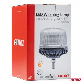 Amio - ΦΑΡΟΣ DIAMONT W25SB ΜΕ ΛΕΥΚΟ ΚΑΠΑΚΙ 12/24V 24xSMD LED ΠΟΡΤΟΚΑΛΙ ΒΙΔΩΤΟΣ 154x126mm - 1 ΤΕΜ. (03339/AM) Φάροι LED americat.gr
