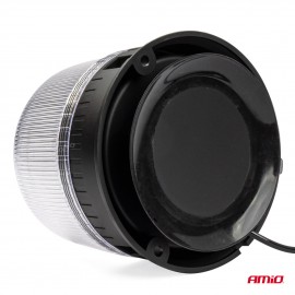 Amio - ΦΑΡΟΣ DIAMONT W25M ΜΕ ΛΕΥΚΟ ΚΑΠΑΚΙ 12/24V 24xSMD LED ΠΟΡΤΟΚΑΛΙ ΜΑΓΝΗΤΙΚΟΣ ΦΙΣ ΑΝΑΠΤΗΡΑ 131x126mm - 1 ΤΕΜ. (03340/AM) Φάροι LED americat.gr