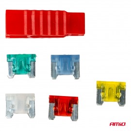 Amio - ΑΣΦΑΛΕΙΕΣ MICRO ΜΕ ΕΡΓΑΛΕΙΟ ΑΦΑΙΡΕΣΗΣ LOW PROFILE ΚΑΡΤΕΛΑ (10A/15A/20A/25A/30A ) - 5 ΤΕΜ. (03377/AM) Ασφάλειες americat.gr