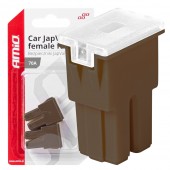 Amio - ΑΣΦΑΛΕΙΕΣ JapVal PAL ΘΗΛΥΚΕΣ 70A ΣΕ ΚΑΦΕ ΧΡΩΜΑ - 2 Τεμ. (03393/AM) Ασφάλειες americat.gr