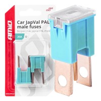 Amio - ΑΣΦΑΛΕΙΕΣ JapVal PAL O ΑΡΣΕΝΙΚΕΣ 20A ΣΕ ΓΑΛΑΖΙΟ ΧΡΩΜΑ - 2 Τεμ. (03396/AM) Ασφάλειες americat.gr