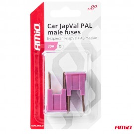 Amio - ΑΣΦΑΛΕΙΕΣ JapVal PAL O ΑΡΣΕΝΙΚΕΣ 30A ΣΕ ΡΟΖ ΧΡΩΜΑ - 2 Τεμ. (03397/AM) Ασφάλειες americat.gr