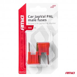 Amio - ΑΣΦΑΛΕΙΕΣ JapVal PAL O ΑΡΣΕΝΙΚΕΣ 50A ΣΕ ΚΟΚΚΙΝΟ ΧΡΩΜΑ - 2 Τεμ. (03399/AM) Ασφάλειες americat.gr