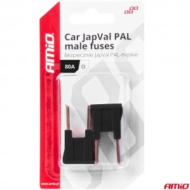 Amio - ΑΣΦΑΛΕΙΕΣ JapVal PAL O ΑΡΣΕΝΙΚΕΣ 80A ΣΕ ΜΑΥΡΟ ΧΡΩΜΑ - 2 Τεμ. (03402/AM) Ασφάλειες americat.gr