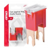Amio - ΑΣΦΑΛΕΙΕΣ JapVal PAL U ΑΡΣΕΝΙΚΕΣ 50A ΣΕ ΚΟΚΚΙΝΟ ΧΡΩΜΑ - 2 Τεμ. (03408/AM) Ασφάλειες americat.gr