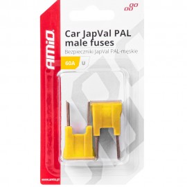 Amio - ΑΣΦΑΛΕΙΕΣ JapVal PAL U ΑΡΣΕΝΙΚΕΣ 60A ΣΕ ΚΙΤΡΙΝΟ ΧΡΩΜΑ - 2 Τεμ. (03409/AM) Ασφάλειες americat.gr