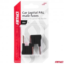 Amio - ΑΣΦΑΛΕΙΕΣ JapVal PAL U ΑΡΣΕΝΙΚΕΣ 80A ΣΕ ΜΑΥΡΟ ΧΡΩΜΑ - 2 Τεμ. (03410/AM) Ασφάλειες americat.gr