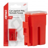 Amio - ΑΣΦΑΛΕΙΕΣ JapVal PAL ΘΗΛΥΚΕΣ 45A ΣΕ ΚΟΚΚΙΝΟ ΧΡΩΜΑ - 2 Τεμ. (03414/AM) Ασφάλειες americat.gr