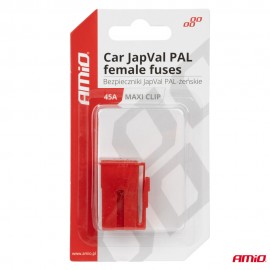 Amio - ΑΣΦΑΛΕΙΕΣ JapVal PAL ΘΗΛΥΚΕΣ 45A ΣΕ ΚΟΚΚΙΝΟ ΧΡΩΜΑ - 2 Τεμ. (03414/AM) Ασφάλειες americat.gr