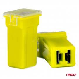 Amio - ΑΣΦΑΛΕΙΕΣ JapVal PAL ΜΙΝΙ 17mm ΘΗΛΥΚΕΣ 60A ΣΕ ΚΙΤΡΙΝΟ ΧΡΩΜΑ - 2 Τεμ. (03447/AM) Ασφάλειες americat.gr