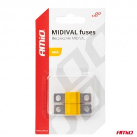 Amio - ΑΣΦΑΛΕΙΕΣ MIDIVAL 60A - 2 Τεμ. (03476/AM) Ασφάλειες americat.gr