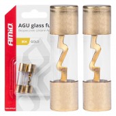 Amio - ΑΣΦΑΛΕΙΕΣ ΓΥΑΛΙΝΕΣ AGU AGU 80A 38x10,3mm - 2 ΤΕΜ. (03488/AM) Ασφάλειες americat.gr