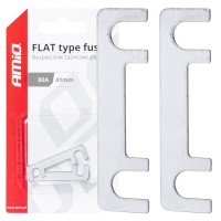 Amio - ΑΣΦΑΛΕΙΕΣ FLAT 41mm 80A - 2 Τεμ. (03493/AM) Ασφάλειες americat.gr