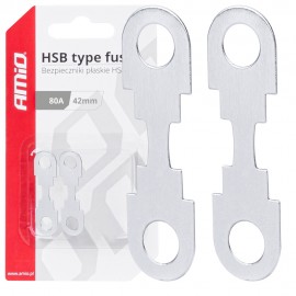 Amio - ΑΣΦΑΛΕΙΕΣ FLAT 42mm 80A - 2 Τεμ. (03501/AM) Ασφάλειες americat.gr