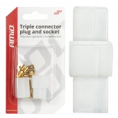 Amio - ΦΙΣΑ ΣΥΝΔΕΣΗΣ ΚΑΛΩΔΙΩΝ 3 ΥΠΟΔΟΧΩΝ ΜΕ ΠΛΑΣΤΙΚΟ ΚΟΥΜΠΩΜΑ - 1 σετ. (03513/AM) Ειδη Συνεργείου americat.gr