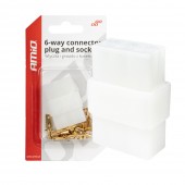 Amio - ΦΙΣΑ ΣΥΝΔΕΣΗΣ ΚΑΛΩΔΙΩΝ 6 ΥΠΟΔΟΧΩΝ ΜΕ ΠΛΑΣΤΙΚΟ ΚΟΥΜΠΩΜΑ - 1 σετ. (03515/AM) Ειδη Συνεργείου americat.gr