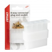 Amio - ΦΙΣΑ ΣΥΝΔΕΣΗΣ ΚΑΛΩΔΙΩΝ 8 ΥΠΟΔΟΧΩΝ ΜΕ ΠΛΑΣΤΙΚΟ ΚΟΥΜΠΩΜΑ - 1 σετ. (03516/AM) Ειδη Συνεργείου americat.gr