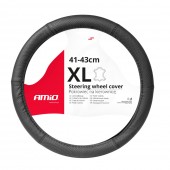 Amio - ΚΑΛΥΜΜΑ ΤΙΜΟΝΙΟΥ ΑΠΟ ΤΕΧΝΟΔΕΡΜΑ (ΧL) 41-43cm SWC-50-ΧL ΣΕ ΜΑΥΡΟ ΧΡΩΜΑ ΤΡΥΠΗΤΟ ΜΕ ΜΑΥΡΕΣ ΡΑΦΕΣ - 1 ΤΕΜ. (03558/AM) Διάμετρος 41-43 cm americat.gr