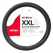 Amio - ΚΑΛΥΜΜΑ ΤΙΜΟΝΙΟΥ ΔΕΡΜΑTINO (ΧΧL) 44-46cm SWC-51-ΧΧL ΣΕ ΜΑΥΡΟ ΧΡΩΜΑ ΜΕ ΜΑΥΡΕΣ ΡΑΦΕΣ - 1 ΤΕΜ. (03564/AM) Διάμετρος 44-46 cm americat.gr