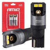 Amio - ΛΑΜΠΑΚΙΑ T10 W5W 12/24V 6.000K 4xSMD LED CAN-BUS ΛΕΥΚΟ 2016 PRO SERIES - 2 Τεμ. (03577/AM) Με Κάλυκα americat.gr