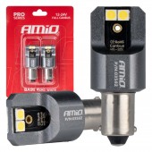 Amio - ΛΑΜΠΕΣ T4W BA9s 12/24V 6.000K 4xSMD LED FULL CAN-BUS ΛΕΥΚΟ 3030 PRO SERIES - 2 ΤΕΜ. (03582/AM) Λάμπες americat.gr